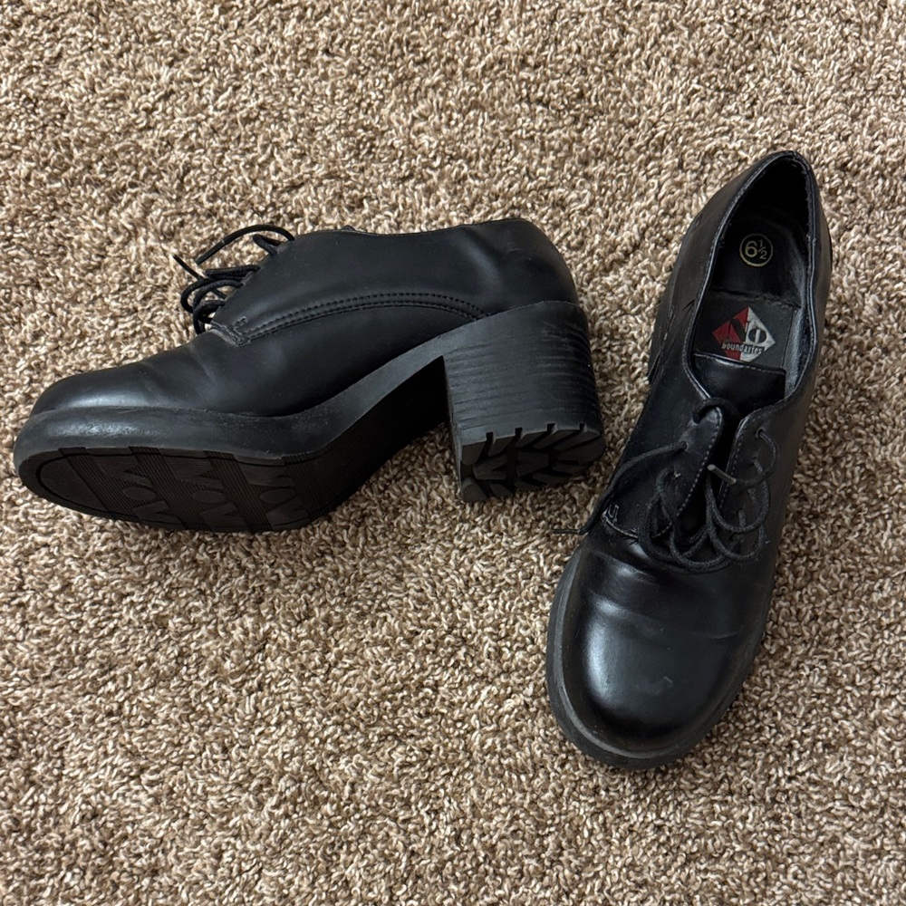 No Boundaries Black Lace-Up Boots